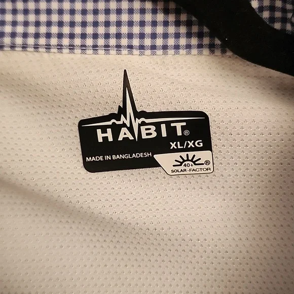 Habit Blue Casual Button Down Shirt - Picture 3 of 10